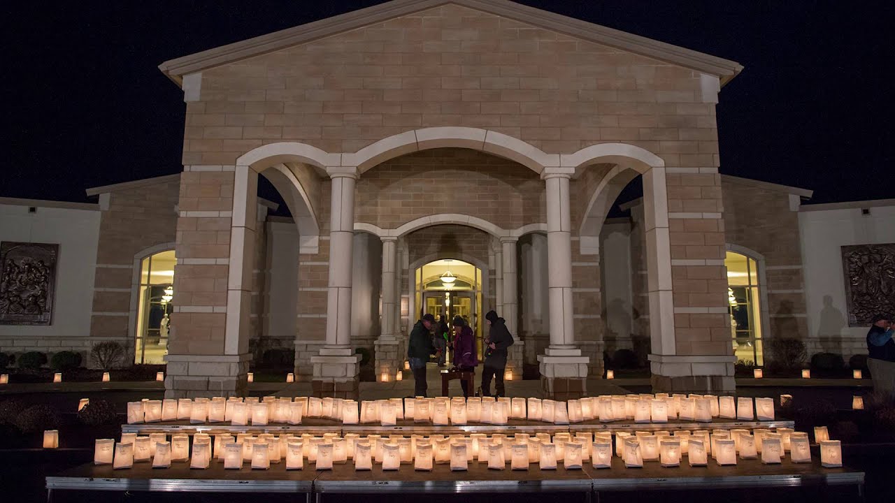 Cemetery lights remembrance luminaries YouTube
