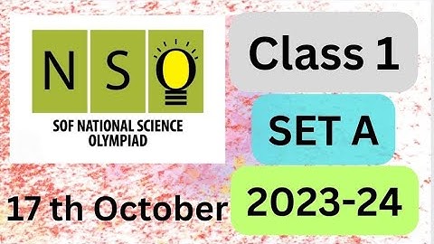 #FavFive | SOF National Science Olympiad Class 1 Set A 2023-24 | #nso | #scienceolympiad | #sof