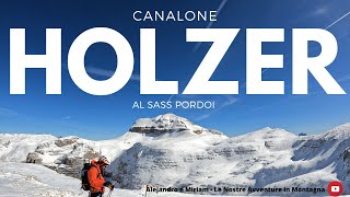 Canalone HOLZER al Sass Pordoi - PIZ BOE' 3.152m 🏔