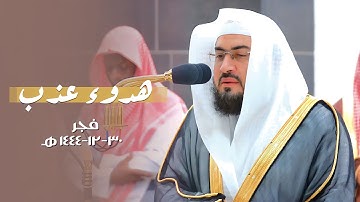 بهدوءٍ عذبٍ مستطاب يتلو الشيخ بندر بليلة آيات من سورة هود | فجر 30-12-1444 هـ