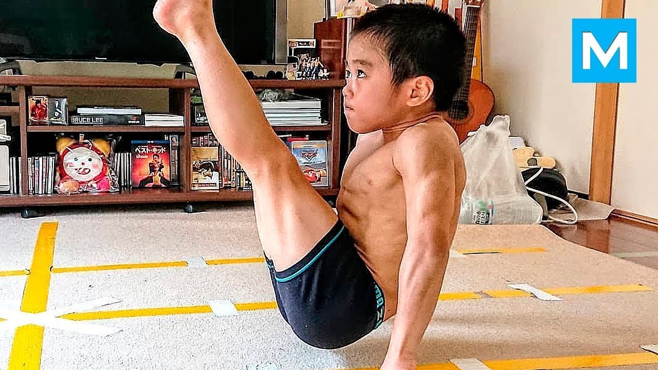 SUPER KID or Baby Bruce Lee   Ryusei Imai  Muscle Madness