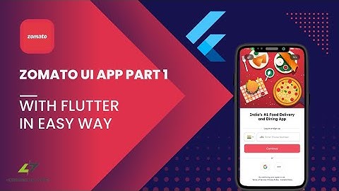 Flutter Tutorial ||Login Screen ||  Zomato clone app flutter part 1