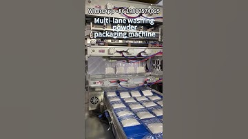 Multi-lane 4 lines Washing powder packaging machine,Powder weighing and packaging #machine
