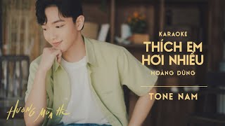 [KARAOKE / Tone Nam] thích em hơi nhiều - HOÀNG DŨNG | ‘Hương Mùa Hè’ show