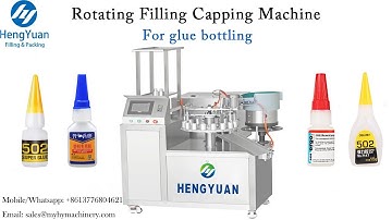 Automatic Rotating Filling Capping Machine for Superglue Filler Sealer Equipment