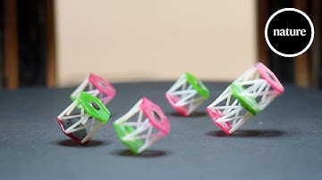 Metamaterial origami robots