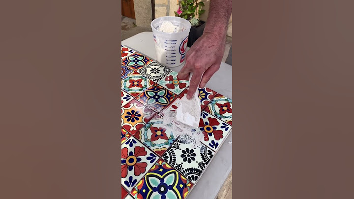 DIY Mosaic Talavera Tile Coffee Table
