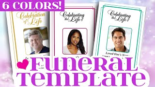 Famous Funeral Template - DIY Funeral Program Template Design "Windsor" Wealth