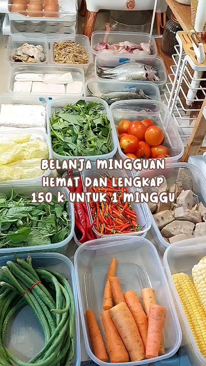 Belanja Mingguan Hemat 150 K Cukup Untuk 1 Minggu Lo ‼️