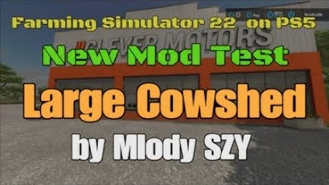 Large Cowshed  / New mod for all platforms on FS22