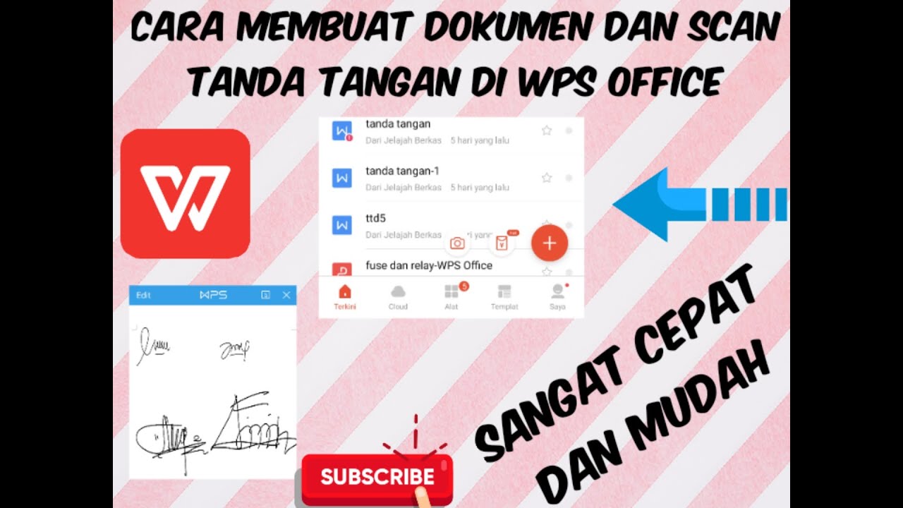 Cara Membuat Dokumen Dan Menyalin Tanda Tangan Di Wps Office Tegar Oki1110 Youtube