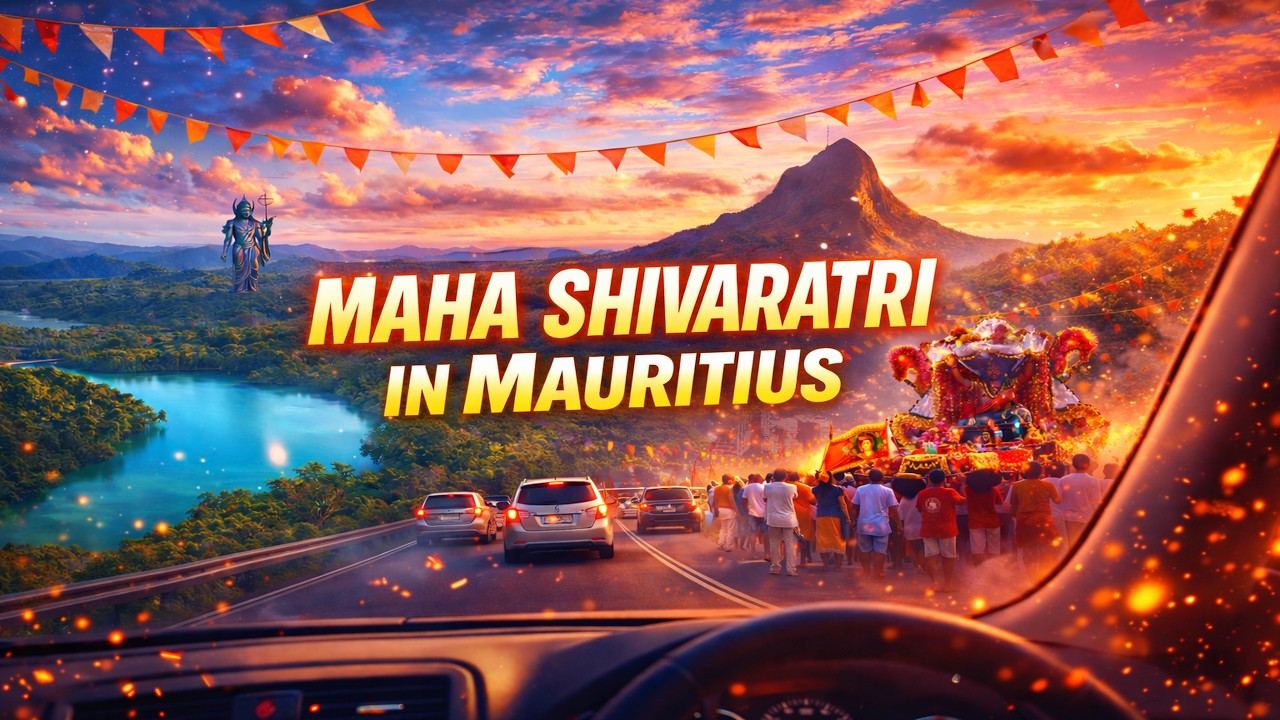 Mauritius Maha Shivaratri | POV Drive | Real Street Atmosphere 4K