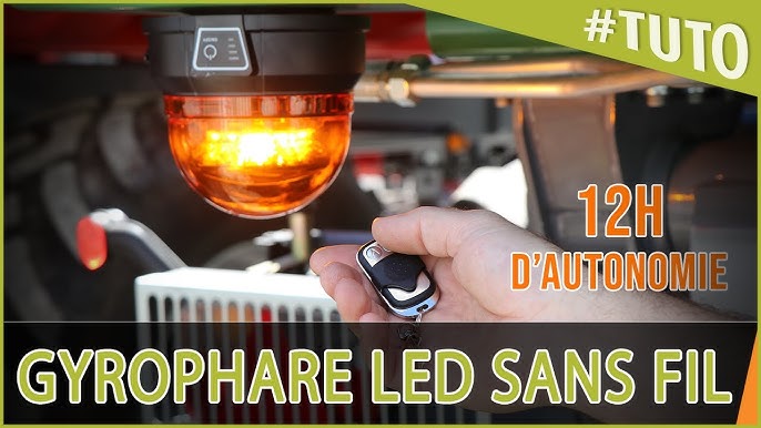 Gyrophare Diadem led sans fil rechargeable magnétique avec télécommande