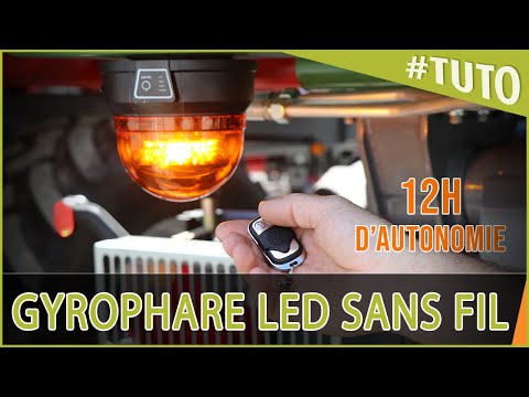 Gyrophare LED sans fil - 12h d'autonomie !