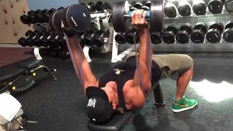 Band-Resisted DB Bench Press with Fat Gripz Drop Set