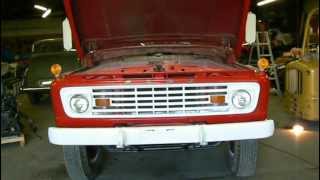 SOLD 1963 Ford F750 fire truck cold start