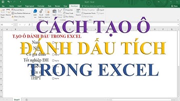 Hướng dẫn cách tạo ô vuông dấu tích trong excel | Tạo ô đánh dấu trong excel