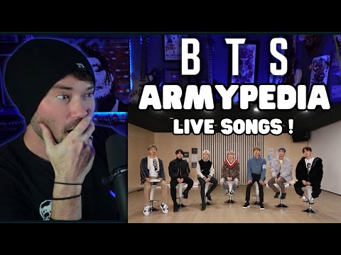 First Time Reaction to - BTS ARMYPEDIA LIVE SONGS!