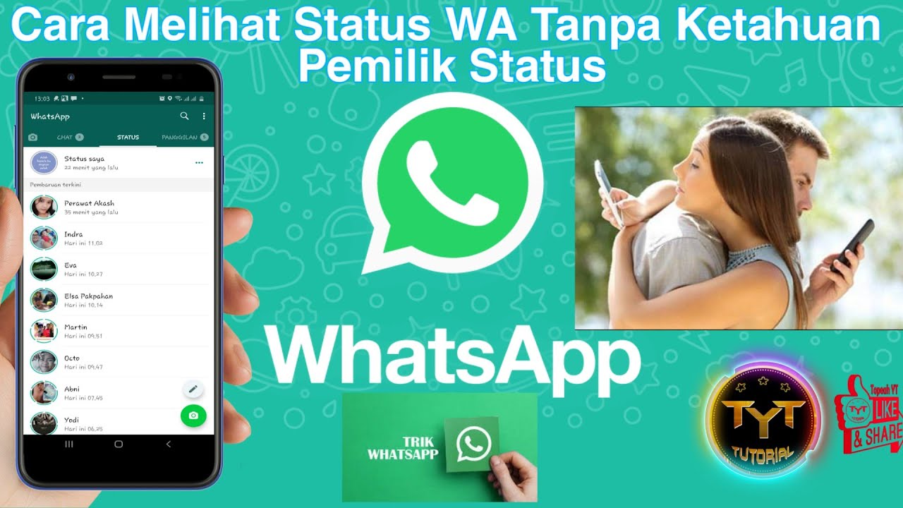 Trik WhatsApp || Cara Melihat Status WA Tanpa Ketahuan Pemiliknya