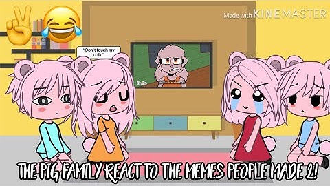 Peppa Pig Family reacts to “Piggy memes” | Pt.2!