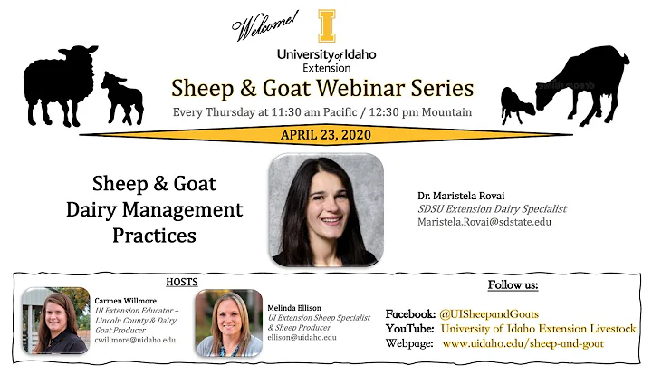 Dairy Management (UI Extension Sheep & Goat Webinar Series)