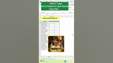 Flash Fill in Excel‼️#excel #exceltips #exceltricks #shorts