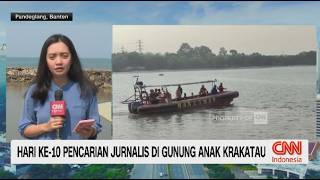 Hari Ke-10 Pencarian Jurnalis dan ABK di Perairan Gunung Anak Krakatau