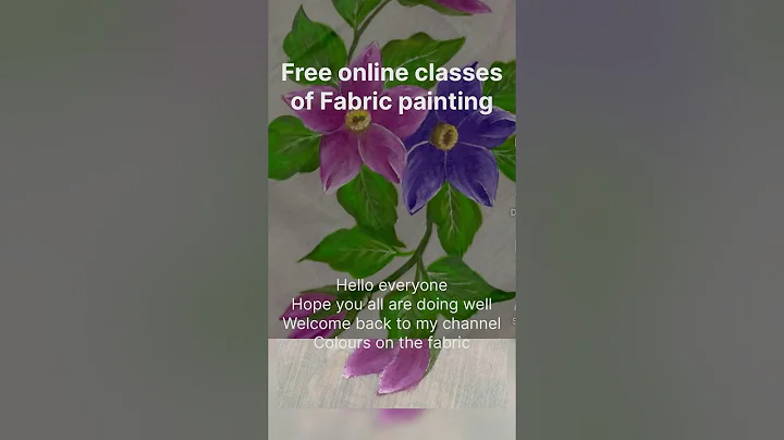 Easy fabric painting for beginners |how to paint a flower on cotton cloth #handpaintedsuitdesign