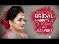 Beautiful Bridal Hairstyle | Bun With Flowers | BUN Hairstyle Tutorial | Krushhh By Konica