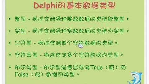 02小甲鱼 Delphi7基本数据类型与表达式   零基础入门学习