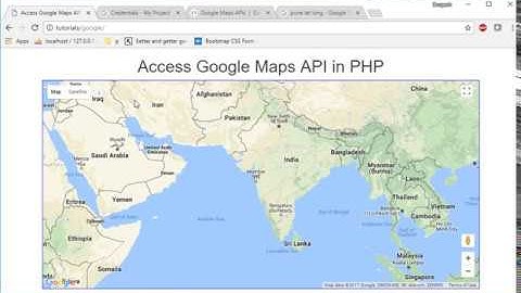 Google map api in php/mysql part 1: Create google api key