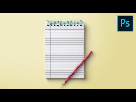 Video: How To Make Notebook Pages In Photoshop