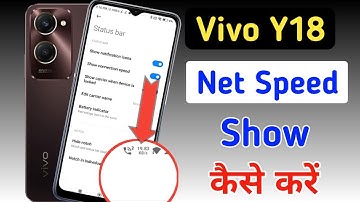 Vivo y18 net speed show/Vivo y18 me net speed kaise dekhe/network speed setting