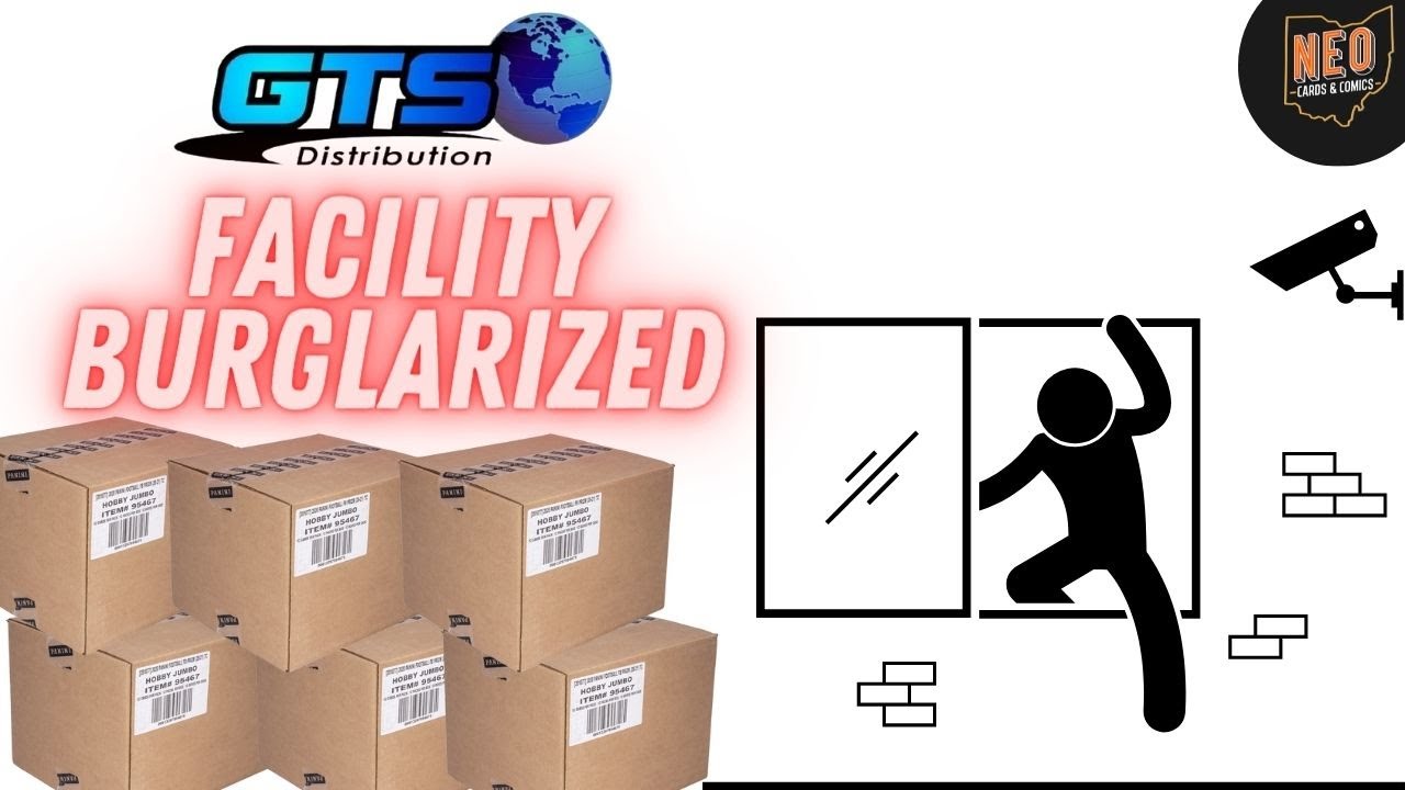 Tens of Thousands of dollars worth of Sports Card cases stolen from a GTS  Distribution facility. - YouTube