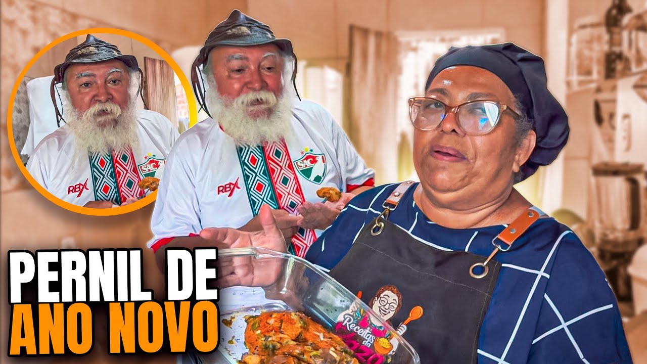 DONA ZAZA FEZ UM PERNIL DE ANO NOVO E O VEIO BELISCOU | RECEITAS DA ZAZA 