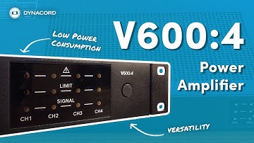 Dynacord V600:4 Power Amplifier for Commercial Installations