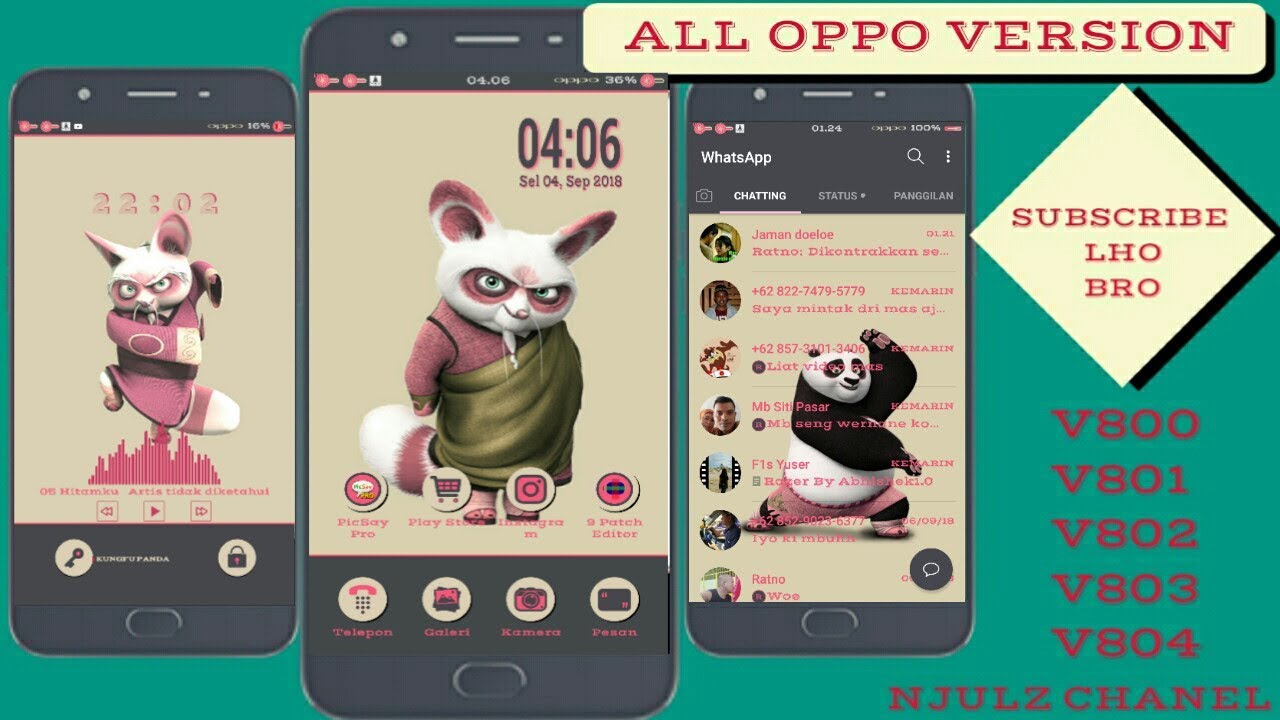 Tema Oppo A37 Tembus Sampai Akar Kungfu Panda