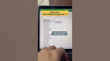 Cara menghitung Umur Secara Otomatis di Excel