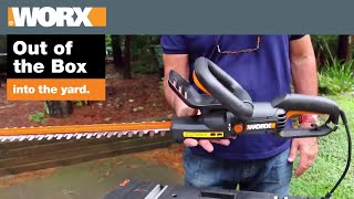 Worx 24″ 56V Cordless Hedge Trimmer WORX Electric Hedge Trimmer Review | Out of the Box