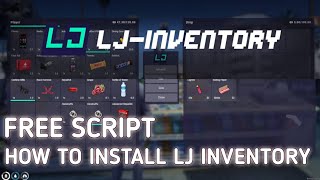 lj- inventory installation | free inventory script for qbcore | fivem inventory | mj development