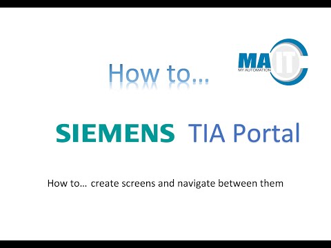How to... create screens and navigate between them in Siemens TIA Portal