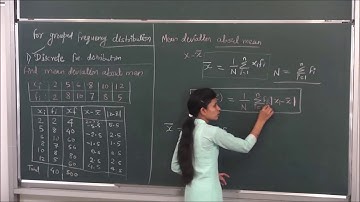 MATHS-XI-15-03 Mean deviation of grouped frequency data,  Pradeep Kshetrapal channel