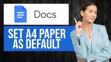 How to Set A4 Paper Size as Default in Google Docs | Change Page Format