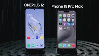ONEPLUS 12 IP65 - Water Touch Test vs iPhone 15 Pro Max