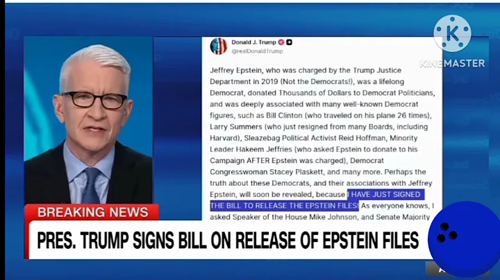 Trump signs bill directing DOJ to release Epstein case files 