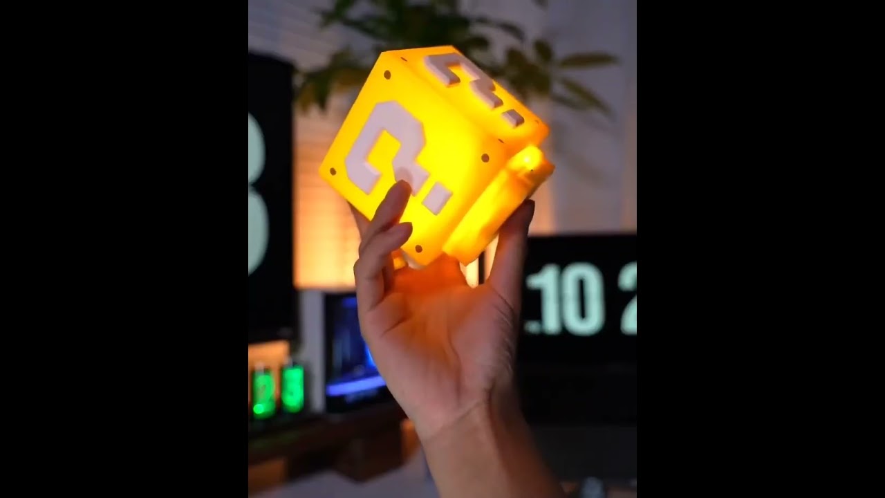 Super Mario Lamp Question Block 