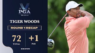 2024 Pga Championship Tiger Woods Cards 1 In Round 1 Highlight Recap Cbs Sports