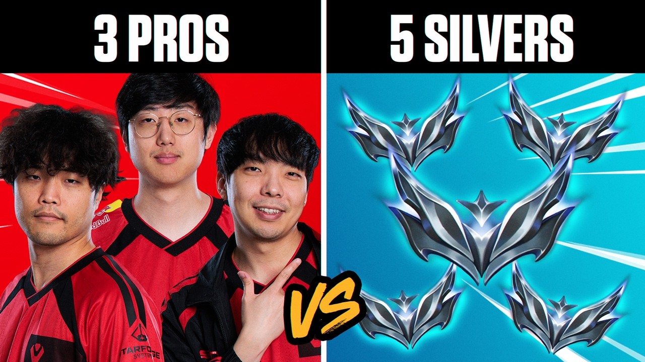 3 League Pros vs 5 Silver Players
