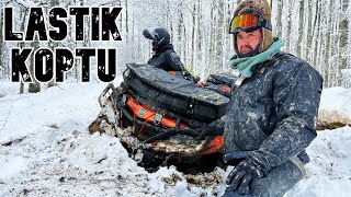 Aksi̇li̇klerle Dolu Soğuk Bi̇r Soğucak Yaylasi Turu - Atv Lastik Koptu 