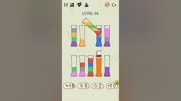 SortPuz - Water Colour Sort Puzzle Level - 66 #sortpuz #watercolour #waterpuzzle #game #puzzle